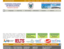 Tablet Screenshot of collegecanada.net